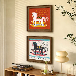 YERUI | Dopamine Vintage Cartoon Decorative Wall Art