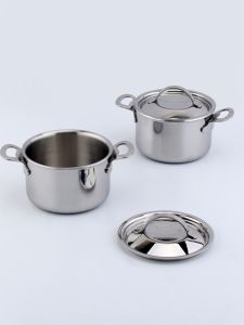 Mini 10cm Thickened 18/10 Stainless Steel Butter Pot Small Soup Bowl One Person Hot Milk Hot Oil Butter Pan Chinese Style