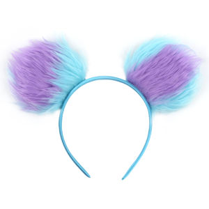2026 Disneyland Lilo & Stitch Mickey Ears Headbands Sequin 5"Bow Hairband Girls Boys Festival Party Cosplay DIY Hair Accessories
