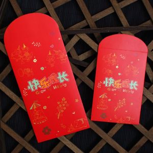 Creative Baby 100 Days Moon Birthday Red Envelope Bag Chinese Style Cartoon Design Festival Gifts Suitable for Meeting Gifts