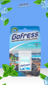 Kẹo lá ngậm thơm miệng sảng khoái tự tin Gofress Indonesia 24 miếng các vị
