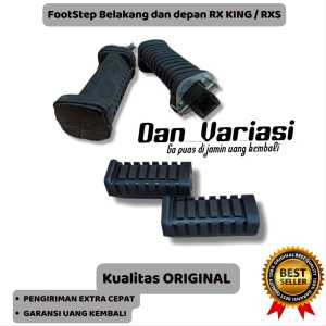FOOTSTEP RX KING F1ZR/PIJAKAN KAKIMOTOR DEPAN DAN BELAKANG UNIVERSAL RX-KING RXS WARNA HITAM -GFR-