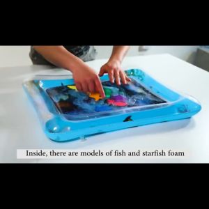 Baby Water Play Mat Tummy Time Inflatable Patted Playmat Cushion Bed Slapped Pad Sensory Toy Fun Activity Play Center Growth Brain Development Stimulation Growth Kusyen kembung Mainan