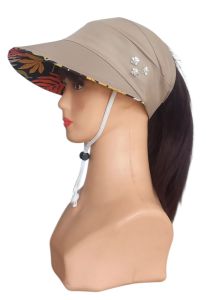 Topi Pantai Wanita Visors Lebar Pelindung Sinar Matahari