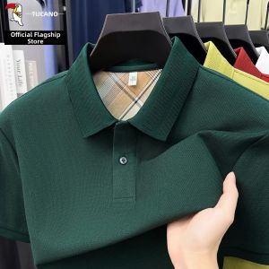 TUCANO | Pure Cotton Middle-aged Mens Breathable Thin T-Shirt Short-sleeve