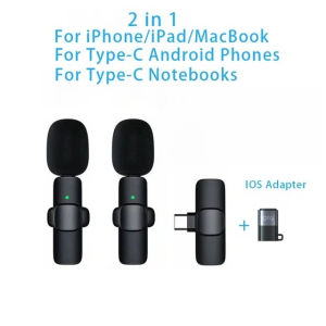 Basix | Mini Wireless Lavalier Microphone Lapel Lav Mic with Noise Reduction for Android Vlog YouTube Audio Video Recording