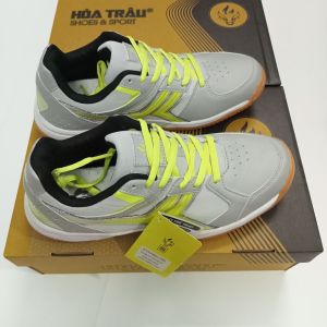 Giày Cầu Lông Nam Nữ HT 095 New Vàng phối