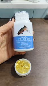 น้ำมันปลา (ขนาด 500 มก. บรรจุ 90 แคปซูล) ผลิตภัณฑ์เสริมอาหารน้ำมันปลา 500 มก. (ตรา กิฟฟารีน)