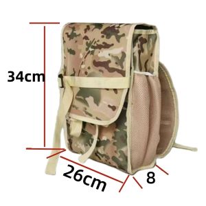 Thickened Waterproof Outdoor Backpack Battery Inverter Oxford Cloth Shoulder Bag with Rain Cover for Camping And Hiking