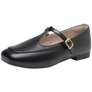 DUSTO | Vintage Square Toe Low Heel Womens Flat Shoe