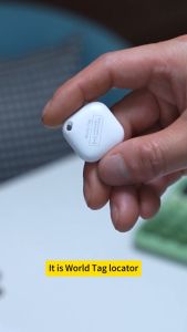 Mini GPS Tracker Smart Bluetooth GPS Tracker Work with iPhone Find My APP (iOS only) Water-Resistant Replaceable Battery Anti Lost Reminder Device Item Locator for Bag Key Pet Kids Finder