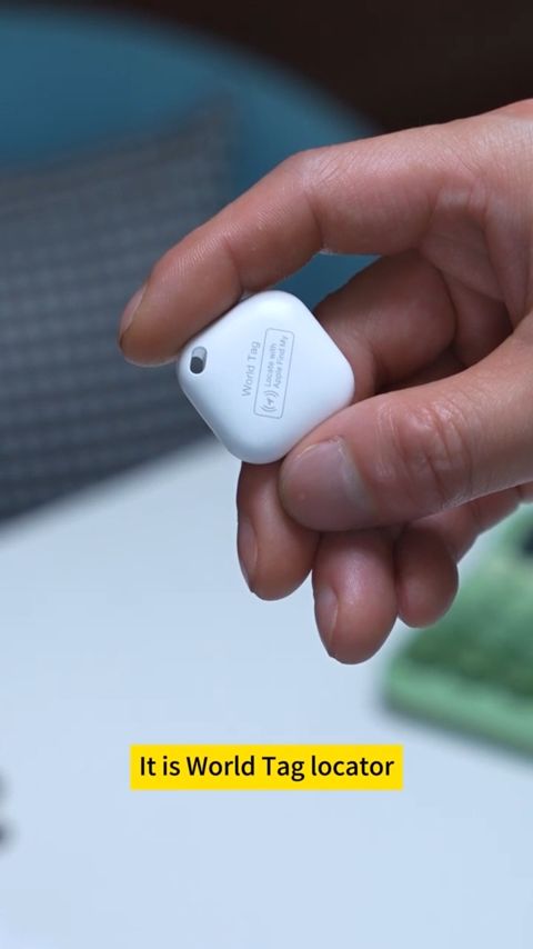 Mini GPS Tracker Smart Bluetooth GPS Tracker Work with iPhone Find My APP (iOS only) Water-Resistant Replaceable Battery Anti Lost Reminder Device Item Locator for Bag Key Pet Kids Finder