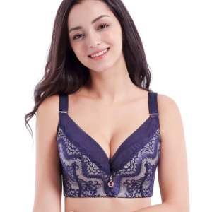 🇲🇾FELLO Plus Size Korean Women Back Buckle Push Up (CDE) Big Cup Dawai Firm Bra With Padded Wire Steel Ring Besi Ring