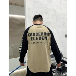 Áo Thun Dài Tay Rộng Rãi Cỡ Lớn 300 Pound in Chữ Màu Tương Phản Cho Nam Và Nữ Mùa Xuân Thu Thời Trang Trẻ Em