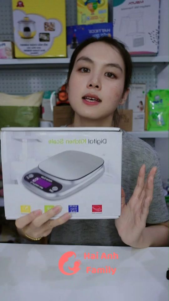 Cân tiểu ly điện tử nhà bếp mini định lượng 1g - 10kg - tặng kèm 2 pin AAA