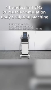 Professional 4 Handles Powerful Muscle Stimulator 6500W Ems 2 in 1 Body Sculpting Muscle Building Machine