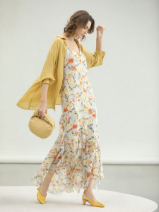 COCOBELLA | Stylish Ruffled Floral Print Summer Dress