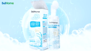 Sữa rửa mặt bọt gạo 150ml Bellhome sạch sâu diệt khuẩn ngăn ngừa mụn cấp ẩm sáng da
