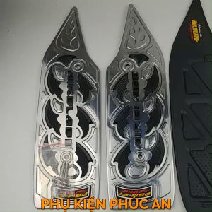 Thảm lót sàn xe AB đầu bò năm 2011-2012 gác để chân trước airblade cao su inox - phụ kiện trang trí