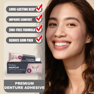 ORALHOE 40g Denture Adhesive Strong Durable Denture Fixation Effect Reduce Gum Pain Make More Comfort Prevent Food Residue Stuck
