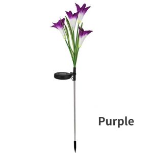 4 Heads Lily Solar Garden Lights Led Lamp IP65 Waterproof Outdoor Lawn Light Home Garden Decorations