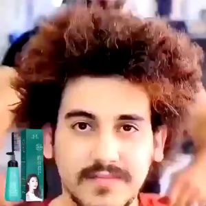 cod&bpom krim Hair Straightener Krim pelurus rambut Rambut lurus dan pelembut dengan sisir Meluruskan rambut dirumah secara lembut Cream Pelurus Rambut
