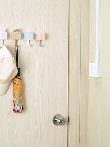 SG SELLER Cute Cat Strong Sticky Hooks Self Adhesive Door Hanging Nail-Free Space Saving Hook Pink  Brown Yellow Orange动物挂钩