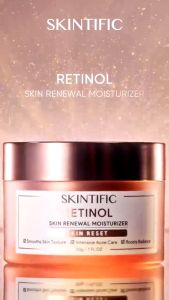 SKINTIFIC Retinol Skin Renewal Series || Serum 20ml || Moisturizer 30g || Retino Anti-aging Acne Care