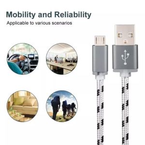 [COD] KABEL CHARGER FAST CHARGING NANVAN NYLON HIGH QUALITY ALL TIPE HP