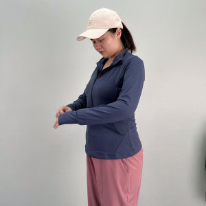 maytryit | Slim Fit Long Sleeve Dry Quick Large Size Women Sport Top