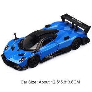1:36 Alloy Diecast Model Cars Toys Pagani Huayra R Utopia‌ Zonda R Toyota Land Cruiser Rubber Tires Miniature Vehicle Boys Gifts