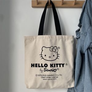 Cute Japanese Style Canvas Bag Womens Cartoon Artistic Versatile Student Single Shoulder Cloth Bag Book Tutoring Bag