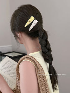 Kẹp Tóc Hình Mỏ Vịt Phong Cách Hàn Quốc Fresh Cream Polka Dot Kẹp Tóc Đa Năng Cho Phụ Nữ Kẹp Tóc Bên Hông Kẹp Tóc BB Kẹp Tóc Một Từ