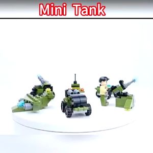 COD 6 in 1 Mainan Balok Susun Mobil Tank Helikopter Kapal Perahu Pesawat Dinosaurus Robot Tempur Militer Model Block Brick Edukasi Bangunan Mainan Anak-anak