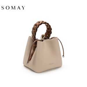 Casual Bucket Bag Womens 2025 New Style Market Basket Versatile Single Shoulder Crossbody Bag Small Niche Handbag