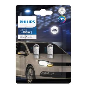 Philips | Philips 1pair Ultinon Pro3100 LED T10 W5W 6500K White Uses For Car Interior Parking Turn Signal Lamps 11961CU31B2