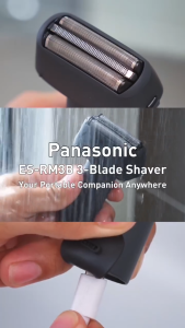Panasonic rechargeable powerful motor shaver type C charging ES-RM3B-K451 Black