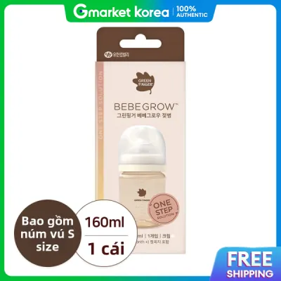 GREEN FINGER | Bình sữa PPSU Green Finger Bebe Grow 160ml cỡ S