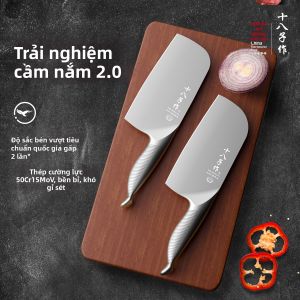 SHI BA ZI ZUO | Dao Đầu Bếp Thép Không Gỉ T cabo Cá Voi