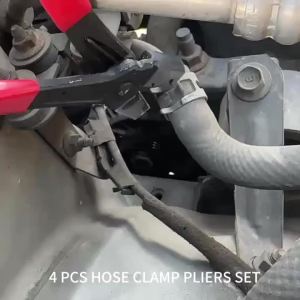 4PCS Hose Clamp Pliers Car Oil Pipe Separation Pliers Filter Clamp Pliers Professional Auto Repair Tools Labor-Saving Design