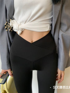 Quần Capri Tập Yoga Cạp Cao Cỡ Lớn Mỏng Mùa Xuân Thu Quần Thể Thao Giảm Béo Bụng Cho Nữ