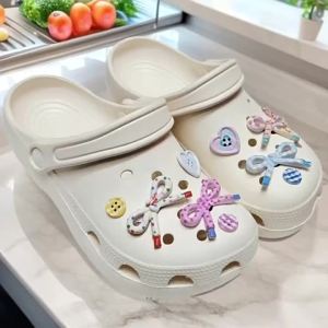 10Pcs Hole Shoes Decoration Ins Shoes Charms Removable Butterfly Shoe Accessories For Girls Summer Shoes DIY Gift