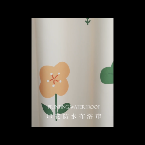 POTDYNB Polyester Shower Curtain waterproof Bathroom curtains Cute flower Pattern warm style printing thick polyester mildew Curtains bath curtain with Hooks