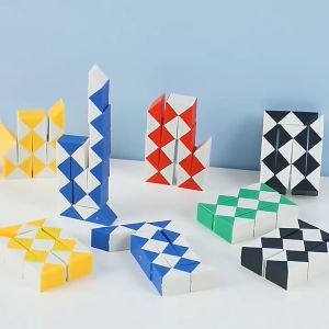 24-Section Snake Ruler Magic Cube – Twist Puzzle Toy for Kids & Adults