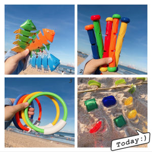 Underwater Plant Floating Diving Bat Ray Ring Search Toy 4yrs+