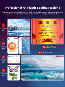 Thickened Plastic Laminating Film A4 Photo Laminating Machine Protective Card Film Certificate 6 Inch Adhesive Sealing Paper Glue Film A3 Laminating Paper Quick Laminating Transparent Self Adhesive