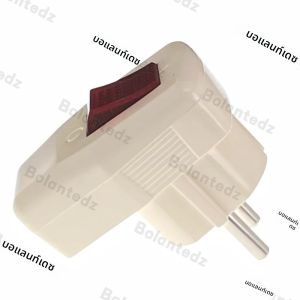 โบแลนเต็ดซ์ 1 ชิ้น Schuko เยอรมนีประเภท F ปลั๊กไฟแบบ Rewireable 250V 16 แอมป์ W/LED สวิตช์
