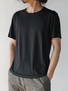 Sheep Run Mens Outdoor Sports Short Sleeve T-Shirt 17.5 Micron Merino Wool Breathable Quick Dry Urban Outdoor Casual Wear