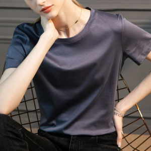 Áo Thun Tay Ngắn V-neck Màu Sắc Sáng Bóng