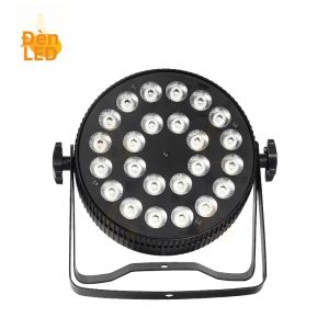 Đèn Par LED Nhôm 6in1 RGBWA UV 24x18W DMX Chuyên Nghiệp Thiết Bị Chiếu Sáng Sân Khấu Mỏng 220V Tích Hợp Sẵn Dành Cho DJ